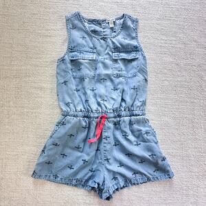 Spendid Blue Bumblebee Lyocell Romper VGUC Girl's size 10